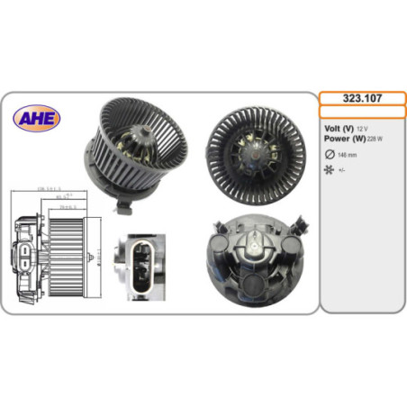 Pulseur d'air habitacle AHE