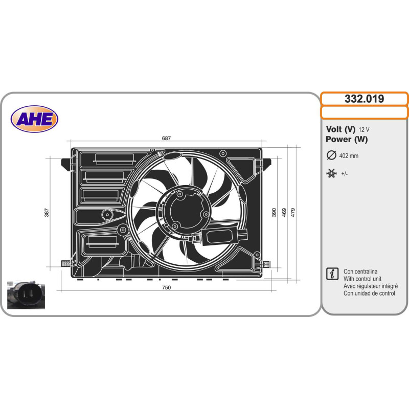 Ventilateur (refroidissement moteur) AHE
