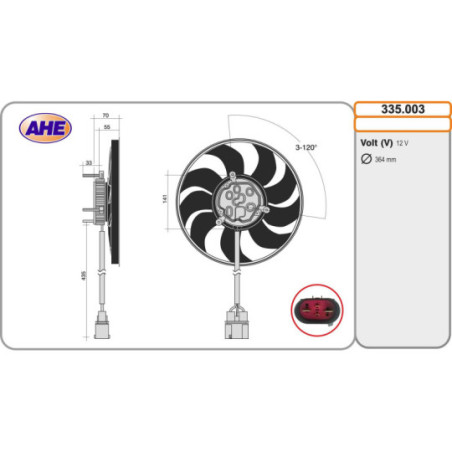 Ventilateur (refroidissement moteur) AHE