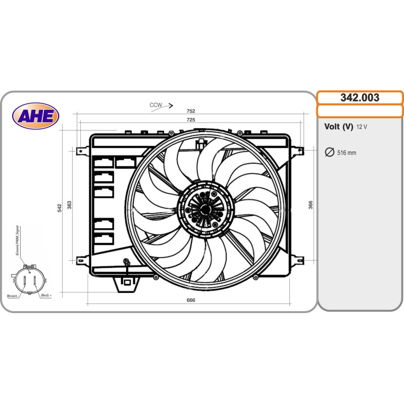 Ventilateur (refroidissement moteur) AHE