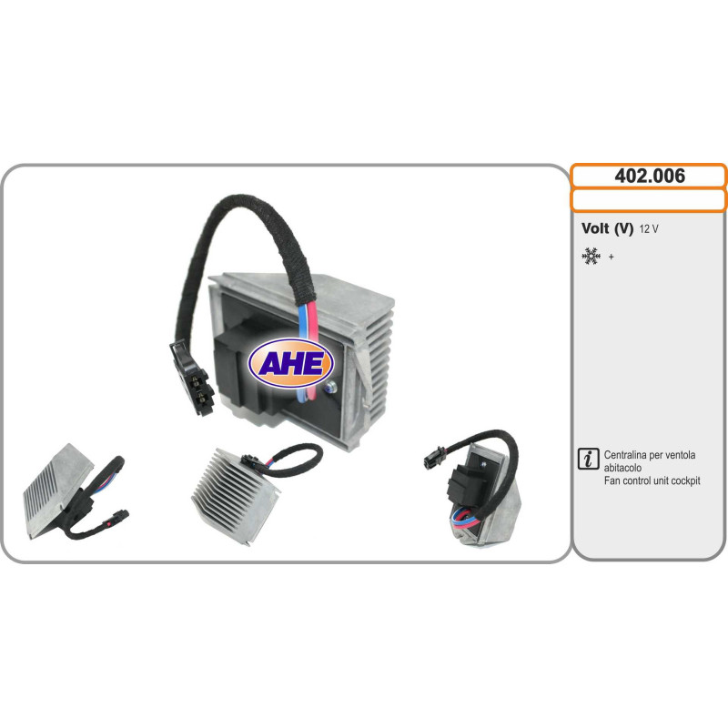 Résistance de série, moteur électrique-ventilateur du radiat AHE