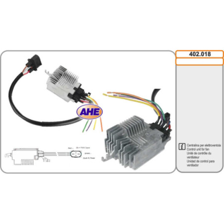 Commande (ventilateur électrique (refroidissement du moteur)) AHE