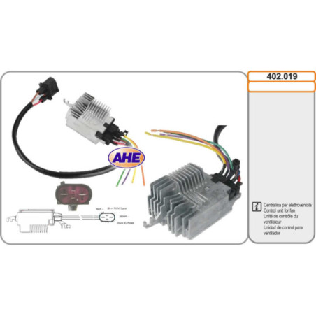 Commande (ventilateur électrique (refroidissement du moteur)) AHE