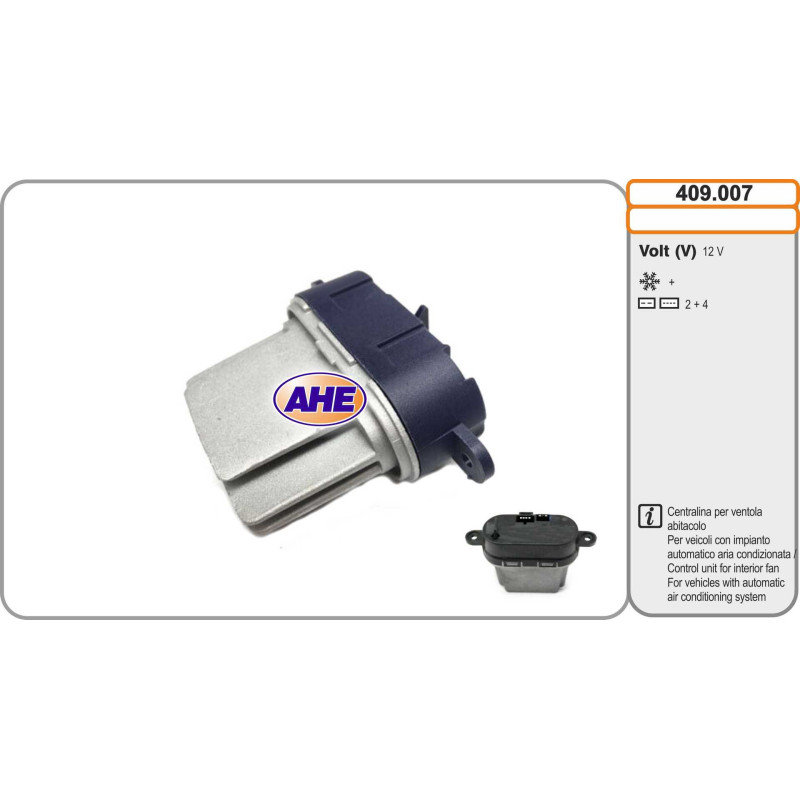 Commande (ventilateur électrique (refroidissement du moteur)) AHE