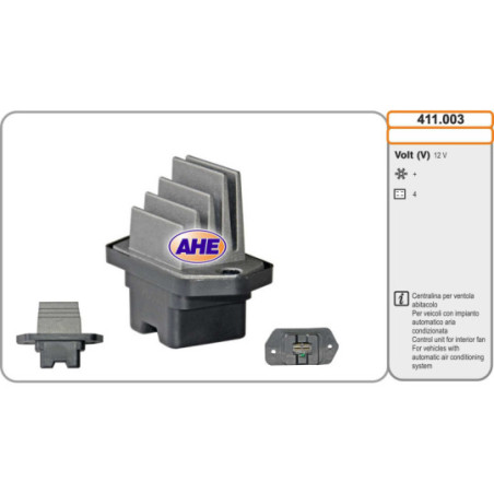 Commande (ventilateur électrique (refroidissement du moteur)) AHE