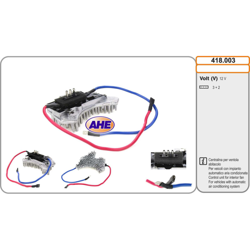 Commande (ventilateur électrique (refroidissement du moteur)) AHE