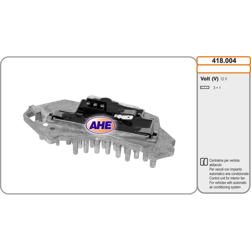Commande (ventilateur électrique (refroidissement du moteur)) AHE