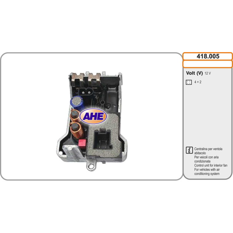 Commande (ventilateur électrique (refroidissement du moteur)) AHE
