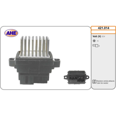 Résistance de série, moteur électrique-ventilateur du radiat AHE