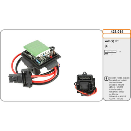 Résistance de série, moteur...