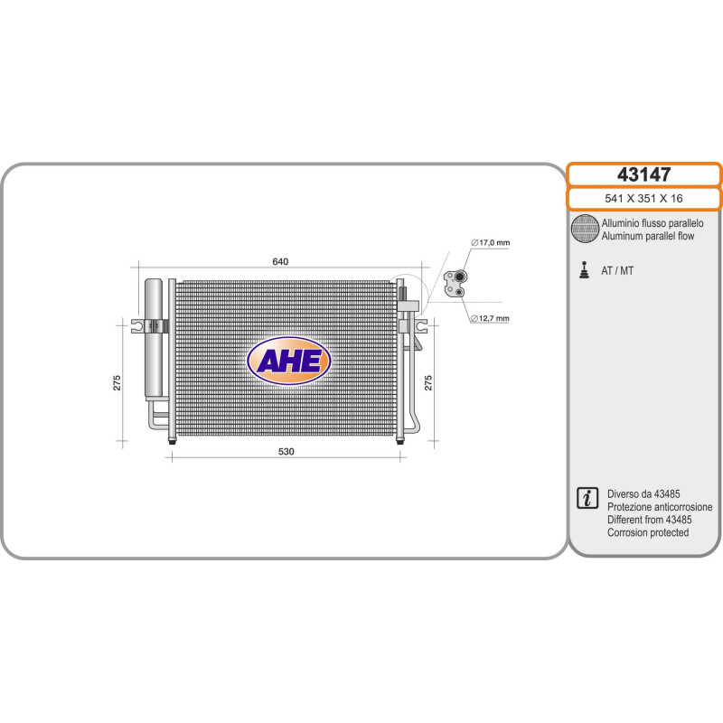 Condenseur de climatisation AHE