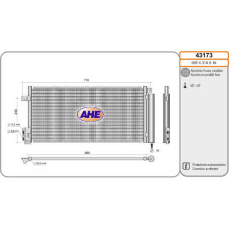 Condenseur de climatisation AHE