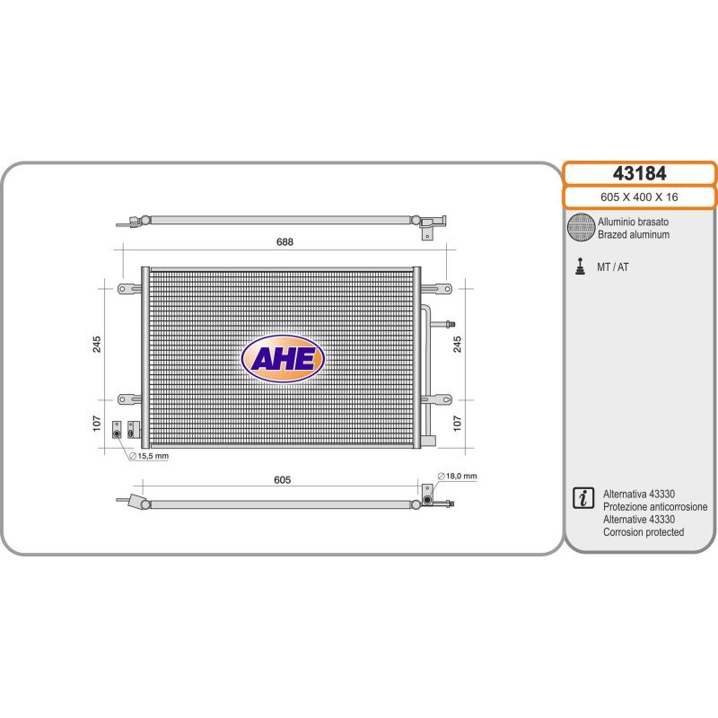 Condenseur de climatisation AHE