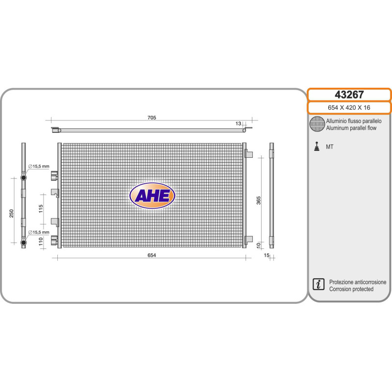 Condenseur de climatisation AHE