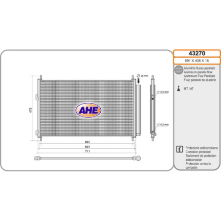 Condenseur de climatisation AHE