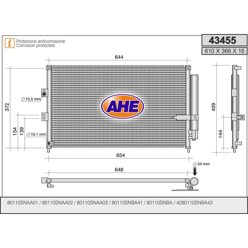 Condenseur de climatisation AHE