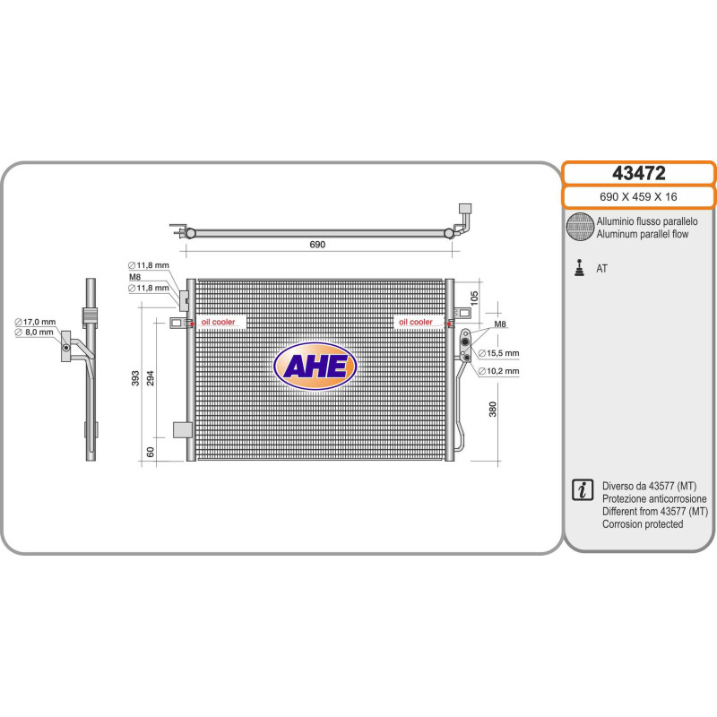 Condenseur de climatisation AHE