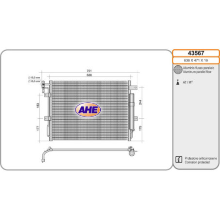 Condenseur de climatisation AHE