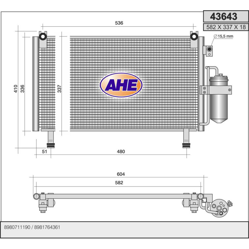 Condenseur de climatisation AHE