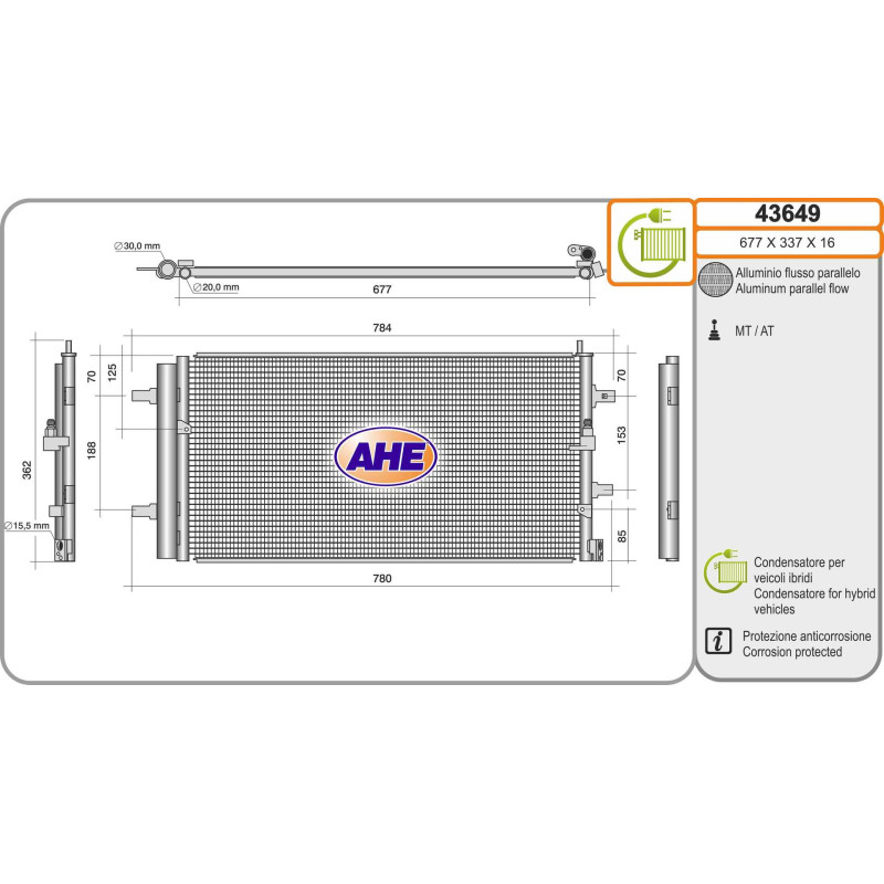 Condenseur de climatisation AHE