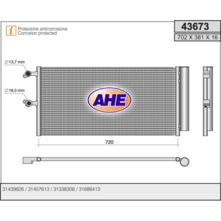 Condenseur de climatisation AHE