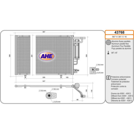 Condenseur de climatisation AHE