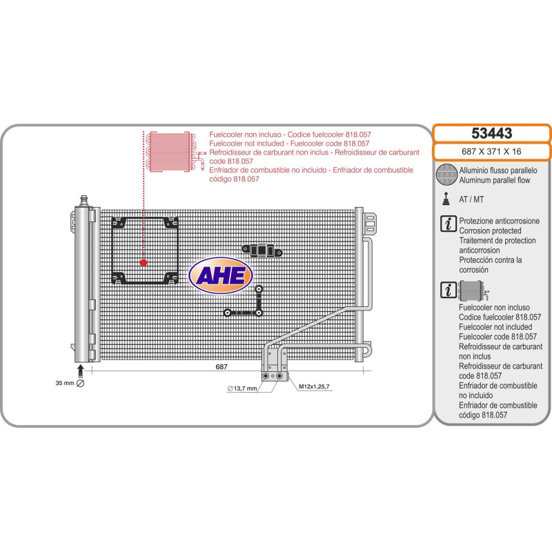 Condenseur de climatisation AHE