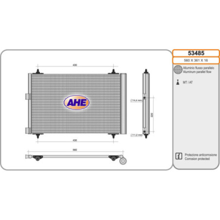 Condenseur de climatisation AHE