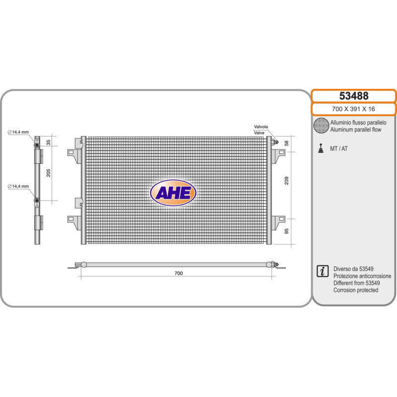 Condenseur de climatisation AHE