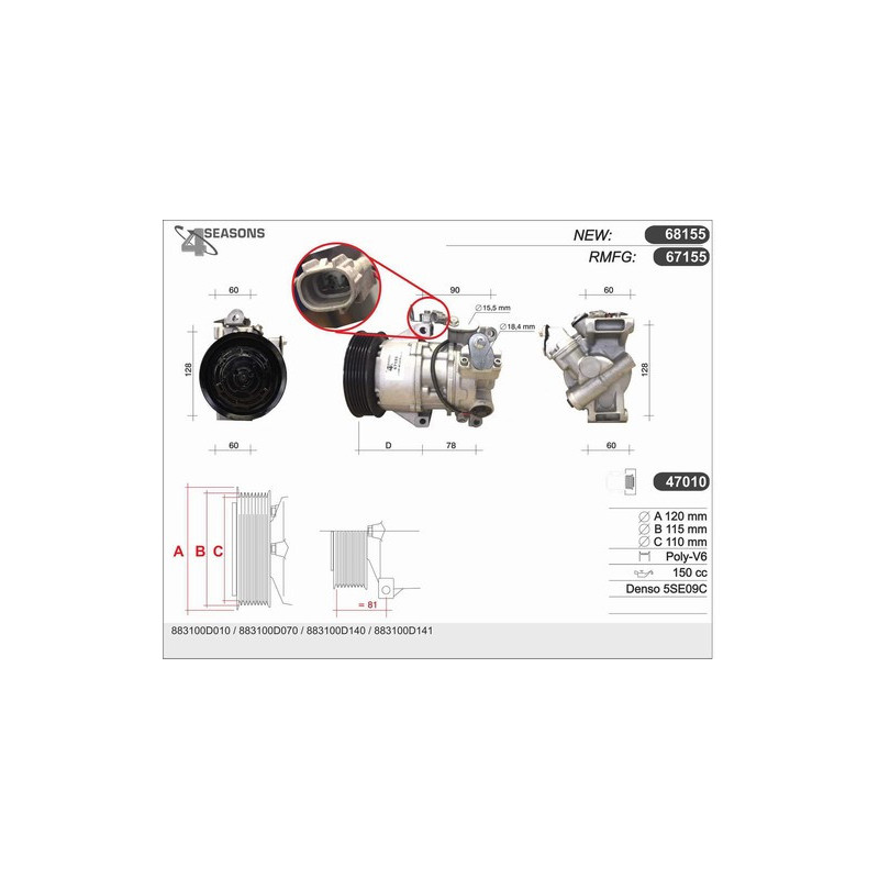 Compresseur de climatisation AHE