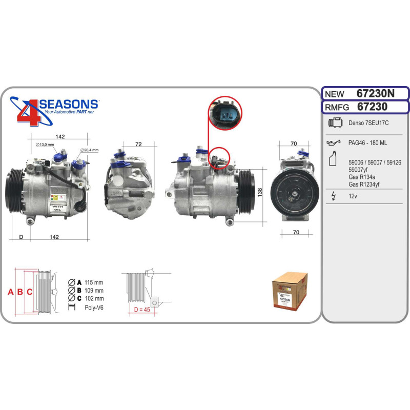 Compresseur de climatisation AHE