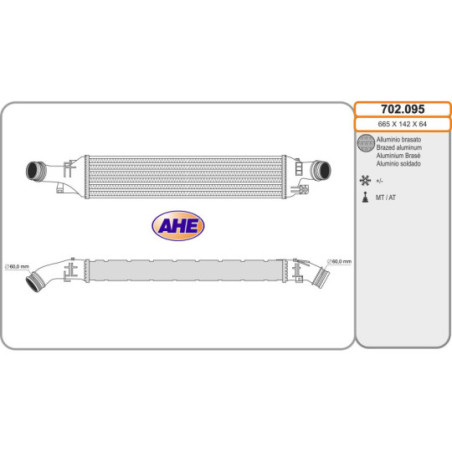 Intercooler (échangeur d'air) AHE