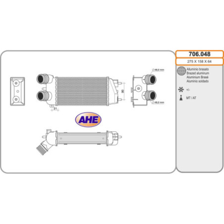 Intercooler (échangeur d'air) AHE
