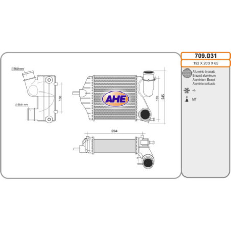 Intercooler (échangeur d'air) AHE