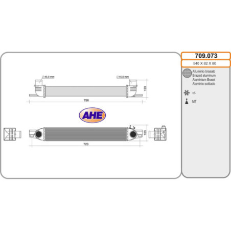Intercooler (échangeur d'air) AHE