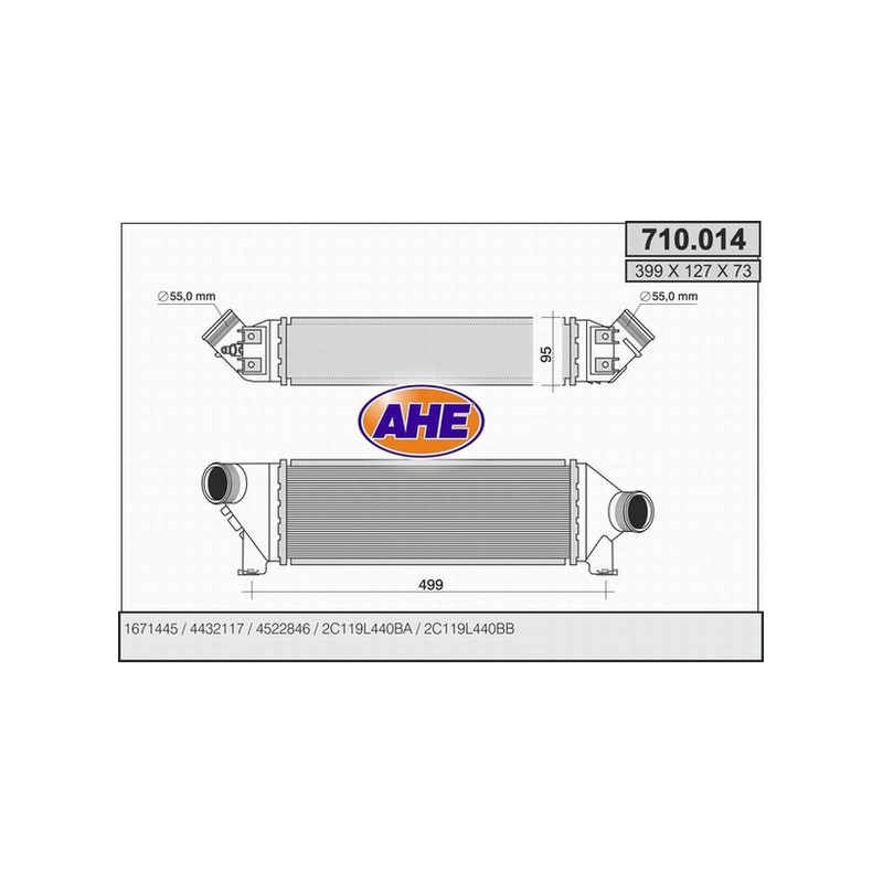Intercooler (échangeur d'air) AHE