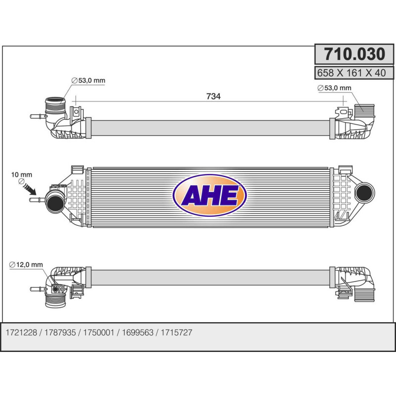 Intercooler (échangeur d'air) AHE