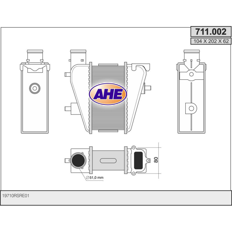 Intercooler (échangeur d'air) AHE