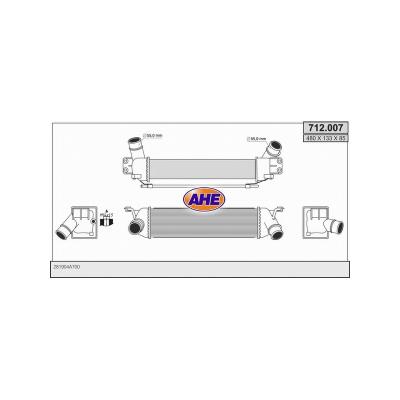 Intercooler (échangeur d'air) AHE