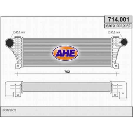 Intercooler (échangeur d'air) AHE