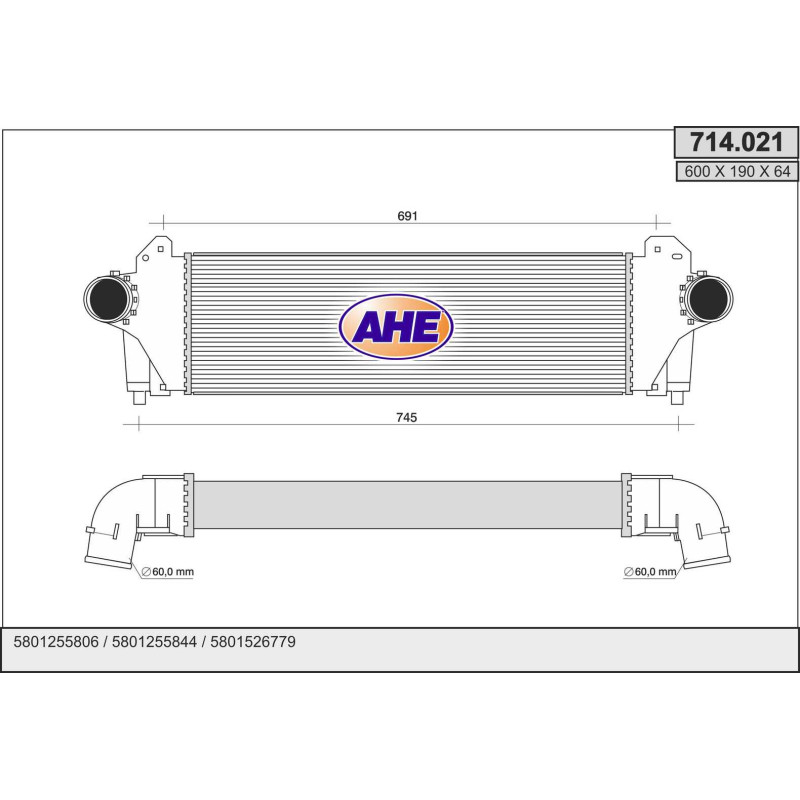 Intercooler (échangeur d'air) AHE