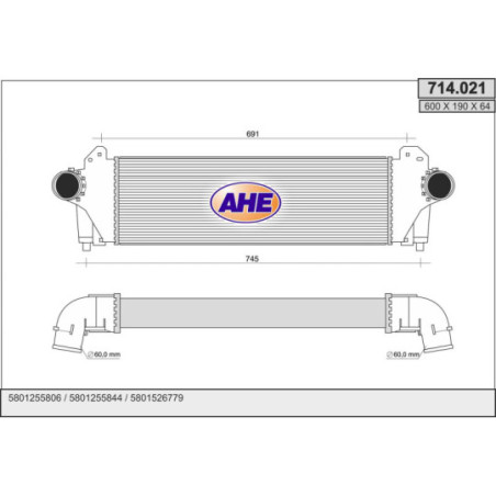 Intercooler (échangeur d'air) AHE