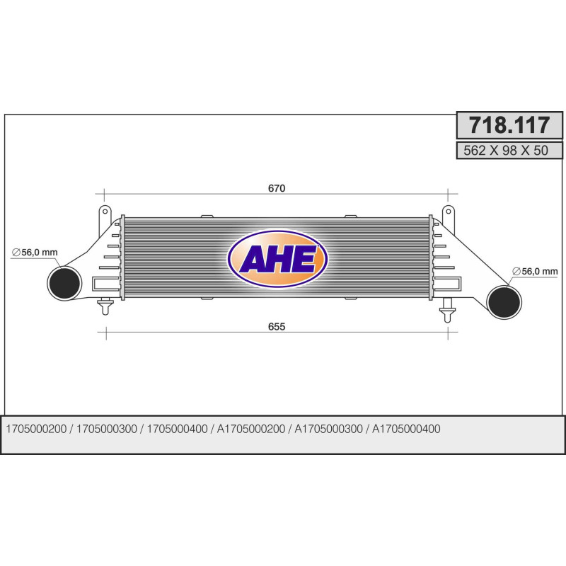 Intercooler (échangeur d'air) AHE