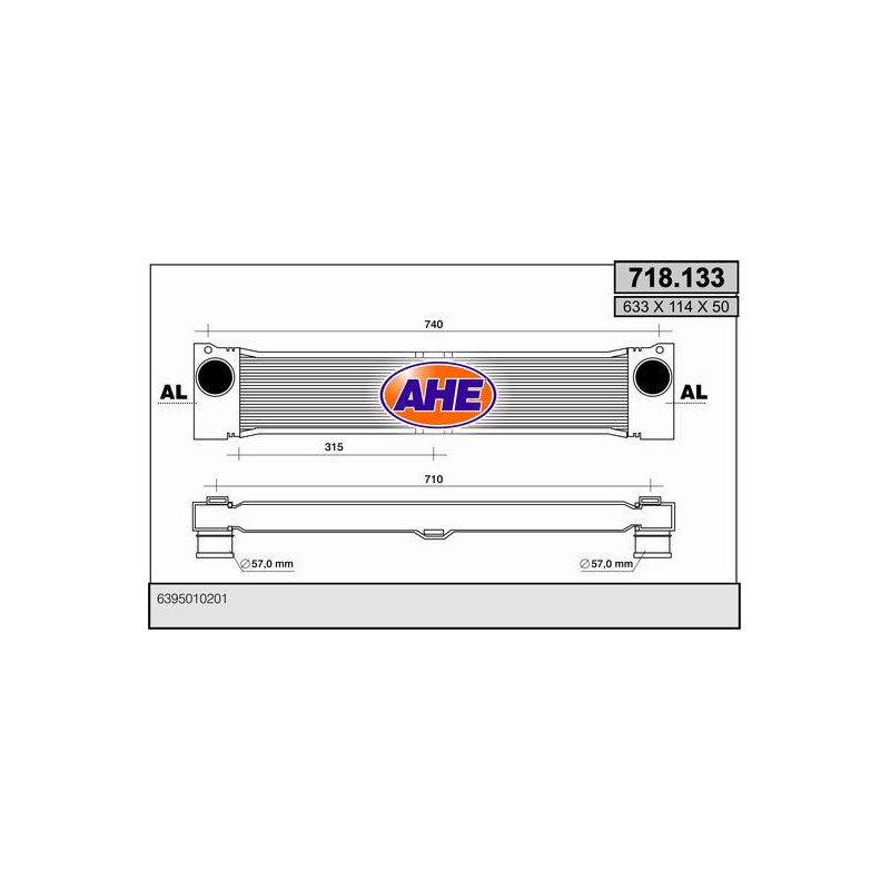 Intercooler (échangeur d'air) AHE