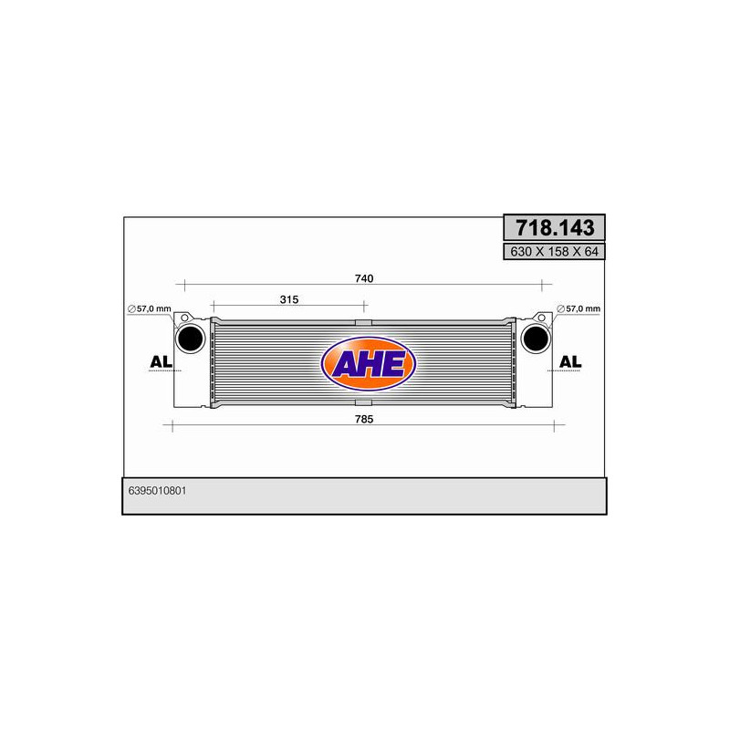 Intercooler (échangeur d'air) AHE