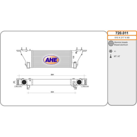 Intercooler (échangeur d'air) AHE