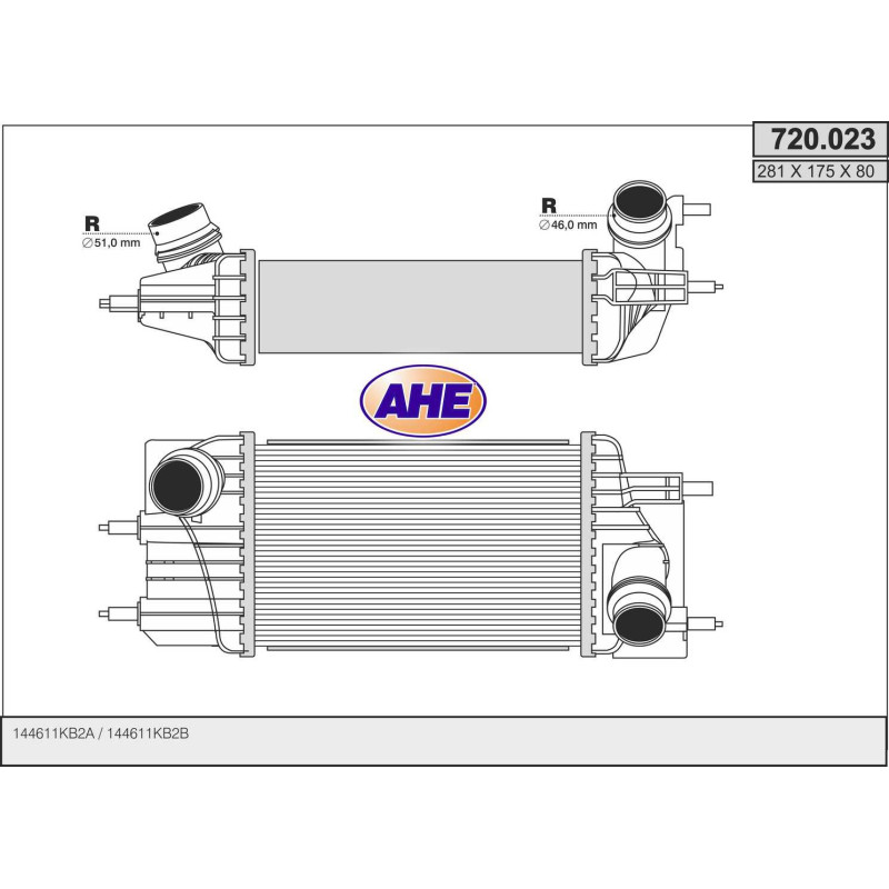 Intercooler (échangeur d'air) AHE