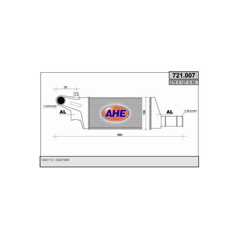 Intercooler (échangeur d'air) AHE