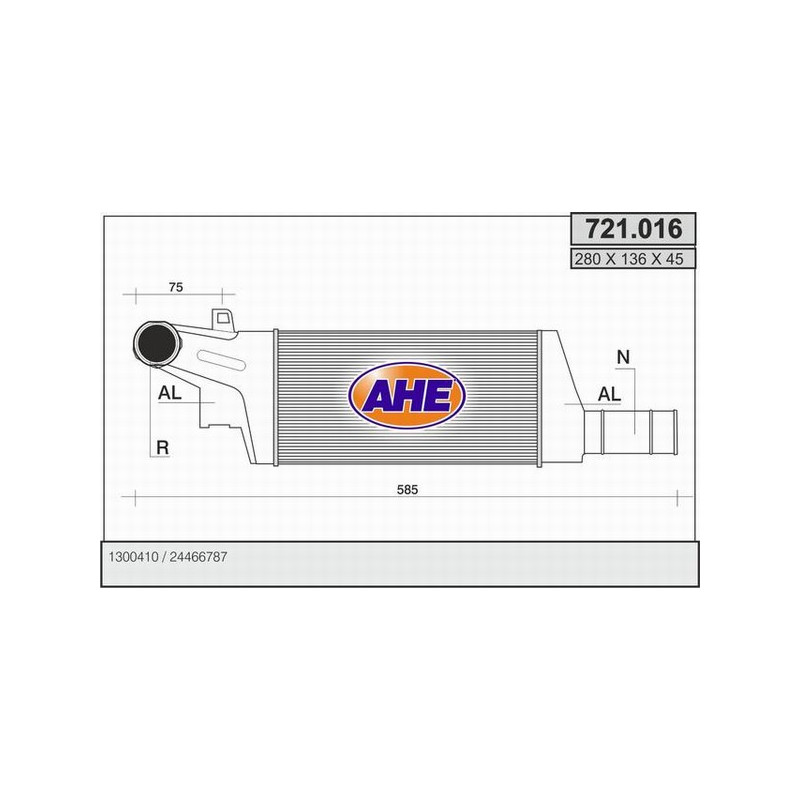 Intercooler (échangeur d'air) AHE