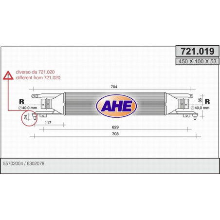 Intercooler (échangeur d'air) AHE